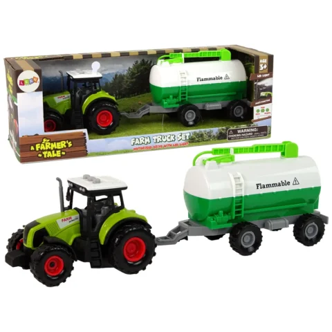 Traktor dla Dzieci z Przyczepką Cysterna Autko Farma