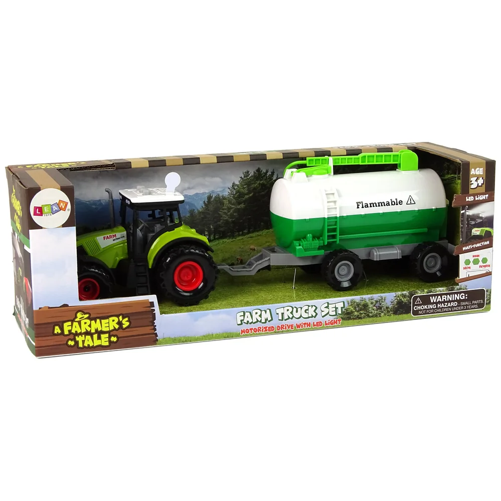 Traktor dla Dzieci z Przyczepką Cysterna Autko Farma - obrazek 6