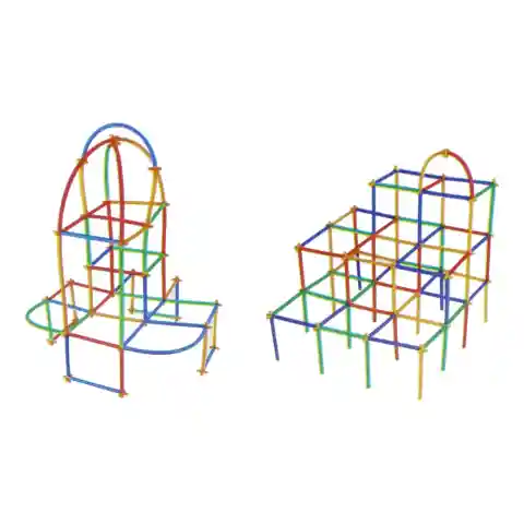 Klocki słomki konstrukcyjne patyczki 800 el Seria: NO