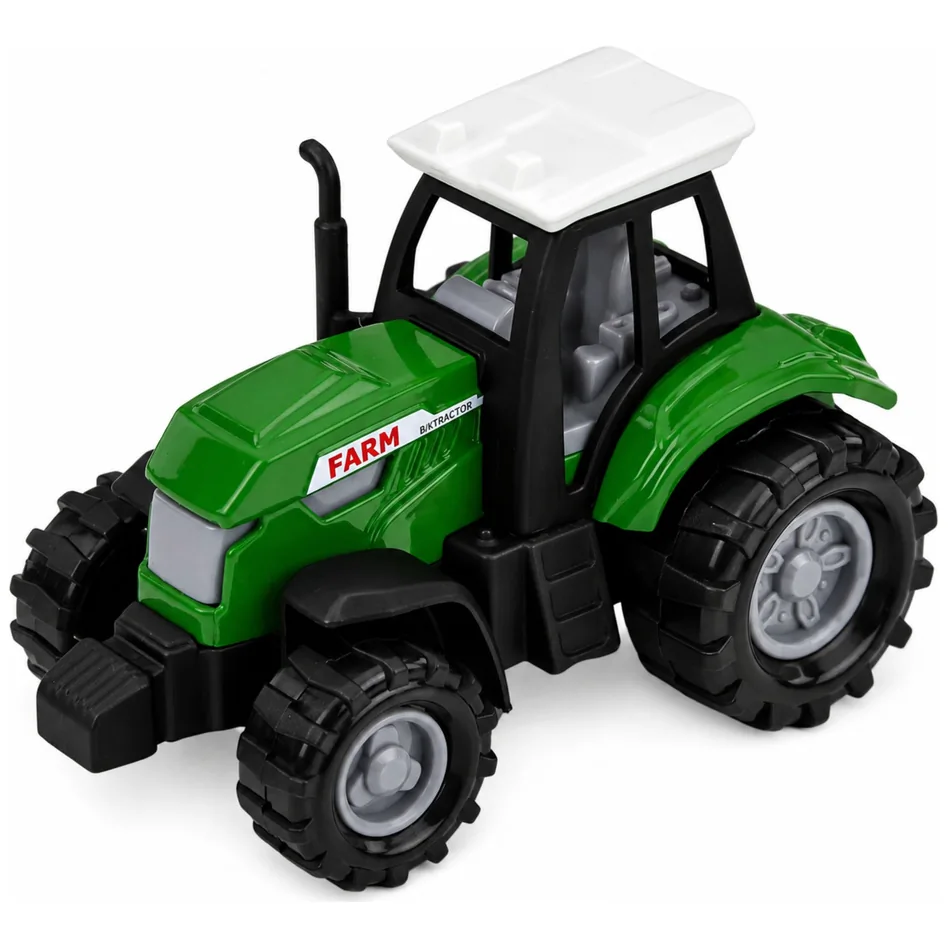 Zestaw Pojazdów Rolniczych Traktor Sieczkarnia Przyczepa Prasa 1:68 4 szt. - obrazek 3