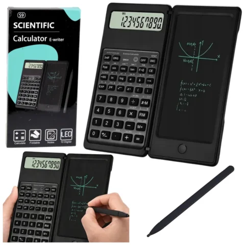 Kalkulator Naukowy Biurowy Z Tablicą LCD Tablet Graficzny Rysik 10 Cyfr