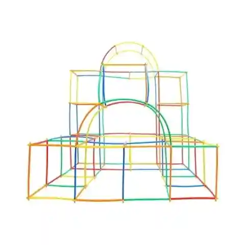 Klocki słomki konstrukcyjne patyczki 800 el