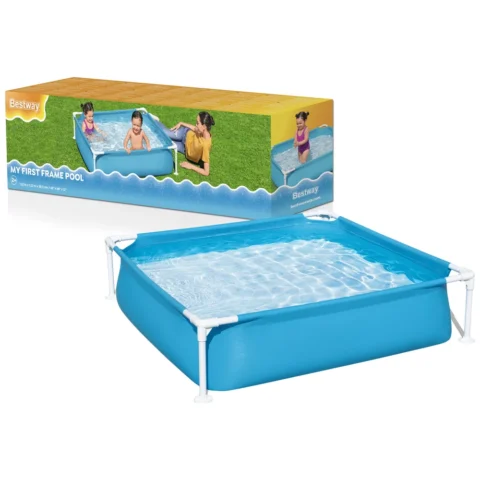Basen Ogrodowy Stelażowy Dla Dzieci 122 cm x 122 cm x 30 cm Bestway 56217