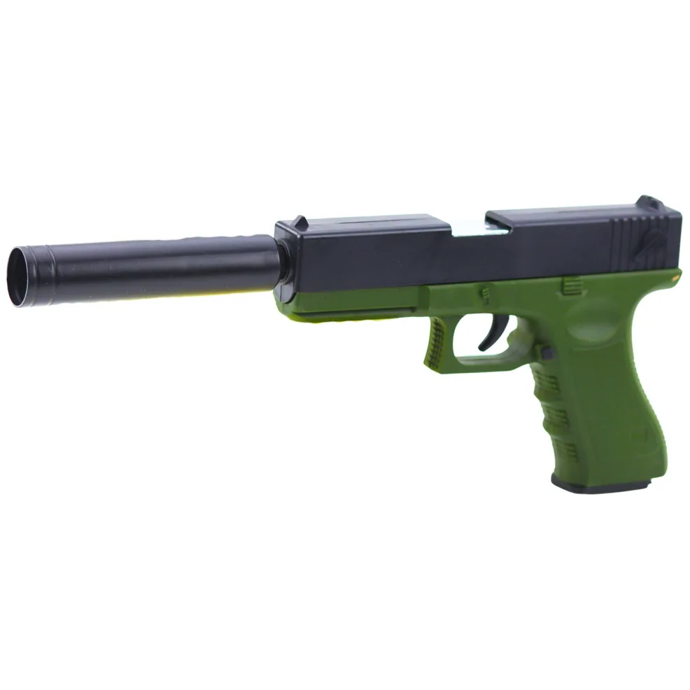 Pistolet Zabawkowy Naboje Piankowe Amunicja Łuski Zielony - obrazek 2