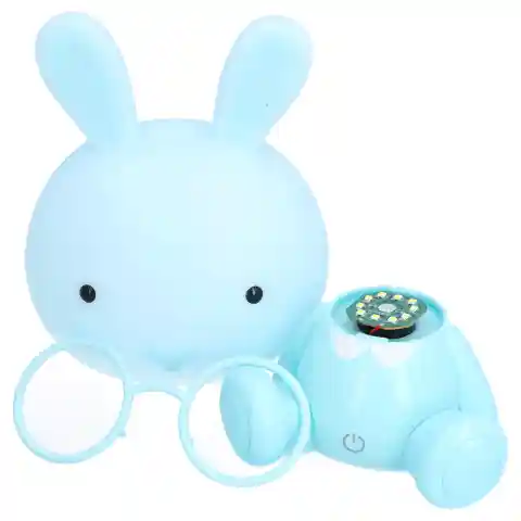 LAMPKA NOCNA DLA DZIECI KRÓLIK LED USB Długość/wysokość: 23 cm