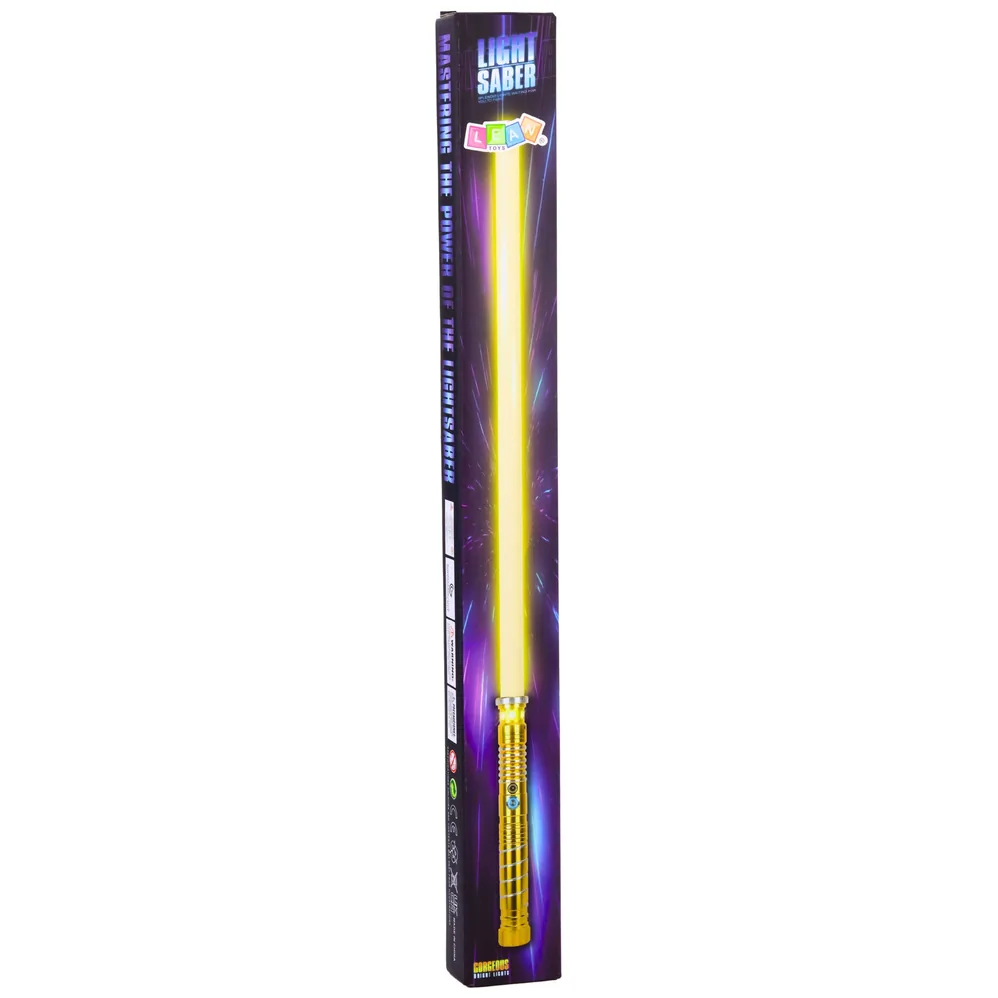 Miecz Laserowy Świetlny LED Z Dźwiękami Metalowa Rękojeść 75 cm - obrazek 4