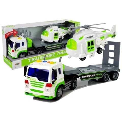 Auto Transporter na Baterie 1:16 z Helikopterem